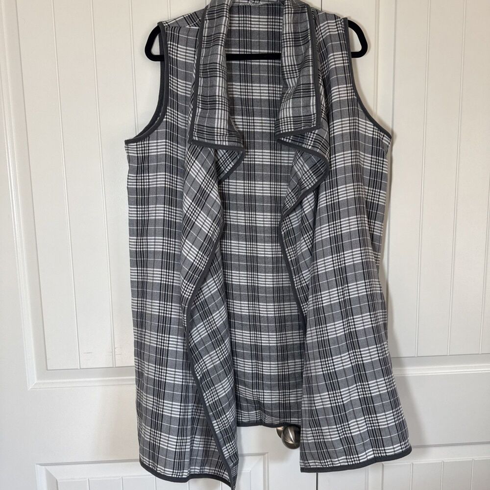 Unbranded XXL Plaid Long Vest